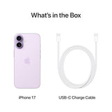 Apple iPhone 17 256 GB: 6.3-inch Display with ProMotion, A19 Chip, Center Stage Front Camera for Smarter Group Selfies, Improved Scratch Resistance, All-Day Battery Life; Lavender