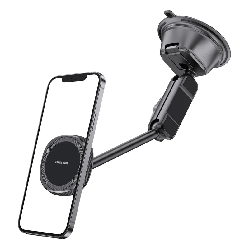 Green Lion GX-89 MagSafe Suction Car Phone Holder - Black