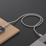 Green Lion 2-In-1 PVC Cable with USB-C & Lightning – Gray