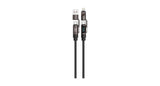 Green Lion 4-In1 Silicone Cable with Digital Display - Black