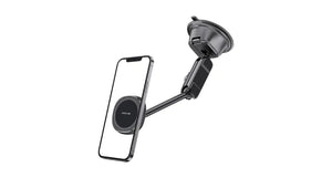 Green Lion GX-89 MagSafe Suction Car Phone Holder - Black
